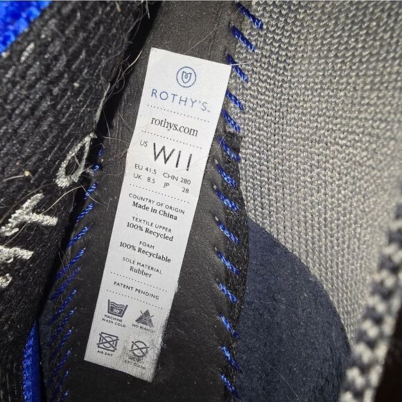 Rothys gray pointed toe slip-on flats women size 11 - Picture 7 of 7